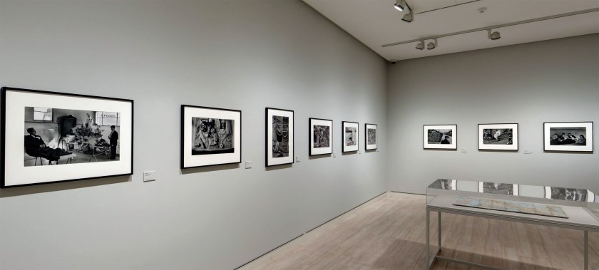 Installation view of the Exiles section of the exhibition 'Josef Koudelka: Uncertain Nationality' at Fundación MAPFRE, Madrid