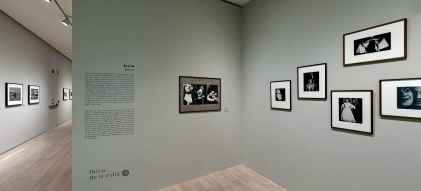 Installation view of the Theatre section of the exhibition 'Josef Koudelka: Uncertain Nationality' at Fundación MAPFRE, Madrid