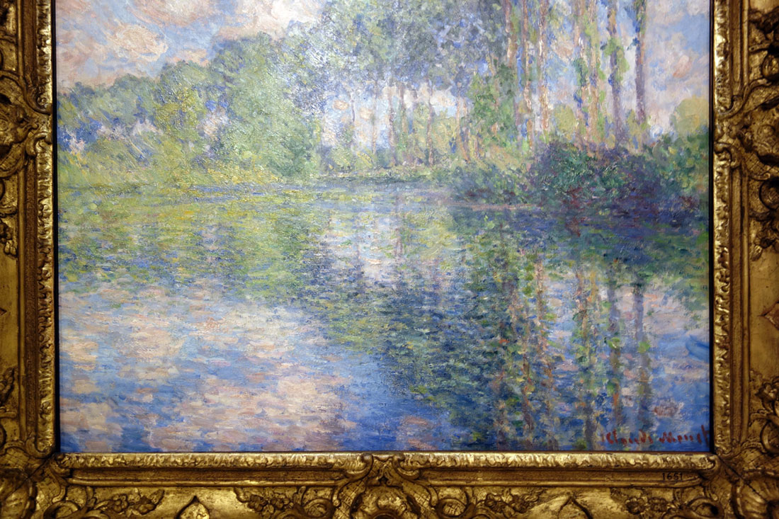 Claude Monet (France, 1840-1926) 'Poplars on the Epte' 1891 (installation view detail) Claude Monet (France, 1840-1926) 'Poplars on the Epte' 1891 (installation view detail)