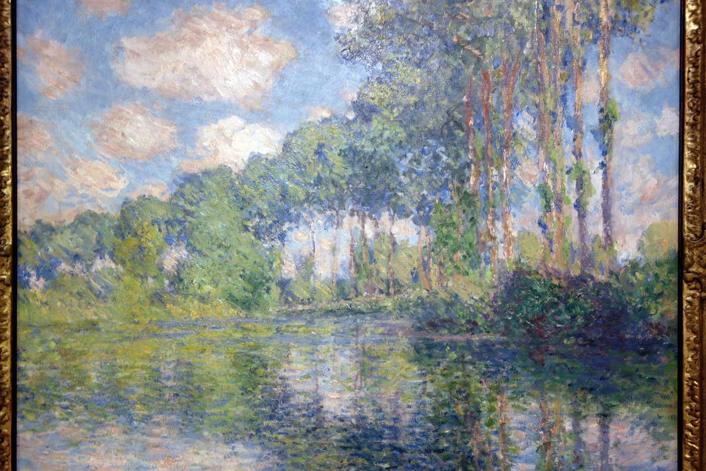 Claude Monet (France, 1840-1926) 'Poplars on the Epte' 1891 (installation view detail) Claude Monet (France, 1840-1926) 'Poplars on the Epte' 1891 (installation view detail)