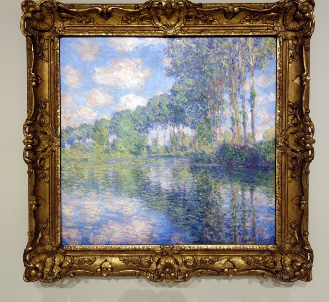 Claude Monet (France, 1840-1926) 'Poplars on the Epte' 1891 (installation view) Claude Monet (France, 1840-1926) 'Poplars on the Epte' 1891 (installation view)