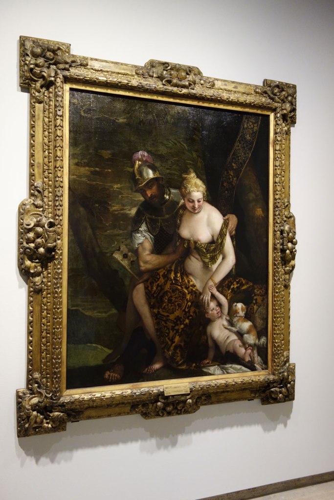 Paolo Veronese (Italy, 1528-1588) 'Venus, Cupid and Mars' 1580s (installation view)