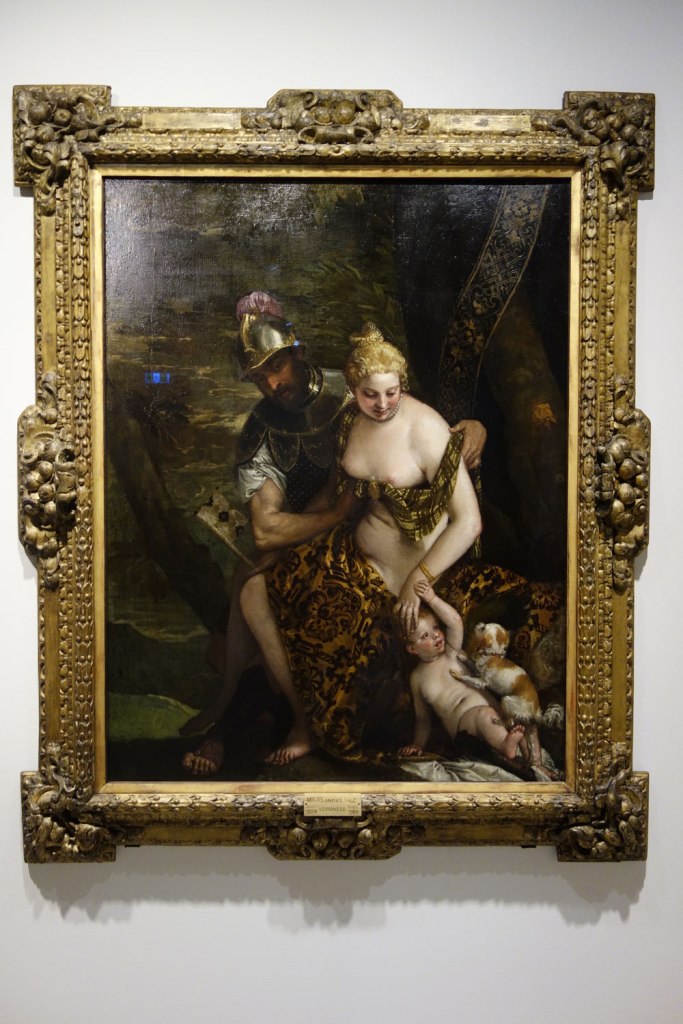 Paolo Veronese (Italy, 1528-1588) 'Venus, Cupid and Mars' 1580s (installation view)