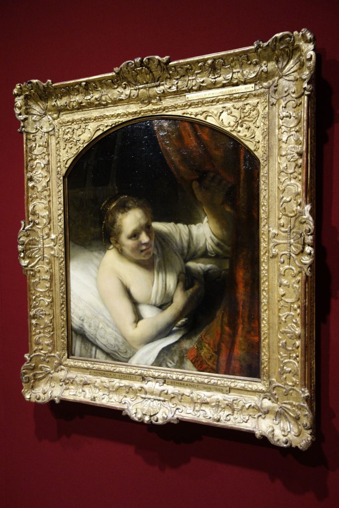 Rembrandt van Rijn (The Netherlands, 1606-1669) 'A woman in bed' 164(7?) (installation view)