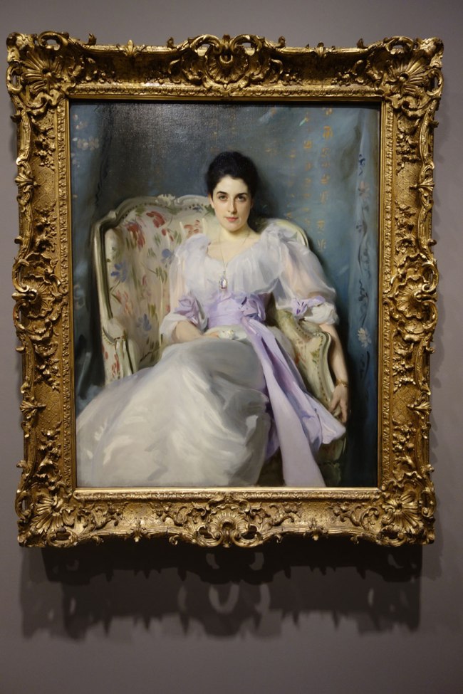 John Singer Sargent (USA, 1856-1925) 'Lady Agnew of Lochnaw' 1892 (installation view) John Singer Sargent (USA, 1856-1925) 'Lady Agnew of Lochnaw' 1892 (installation view)
