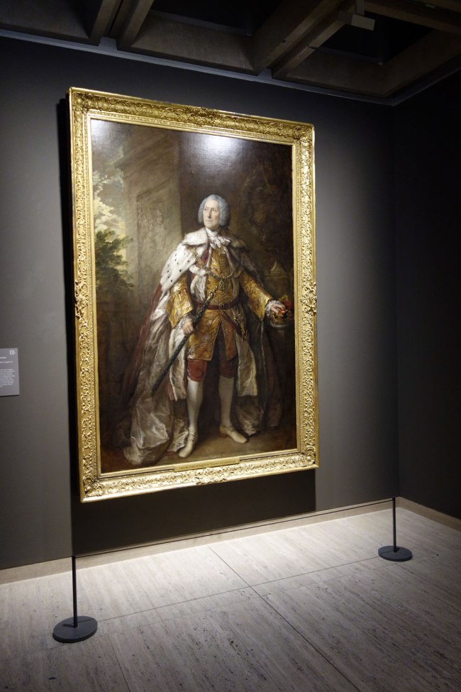 Thomas Gainsborough (England, 1727-1788) 'John Campbell, 4th Duke of Argyll' 1767 (installation view) Thomas Gainsborough (England, 1727-1788) 'John Campbell, 4th Duke of Argyll' 1767 (installation view)