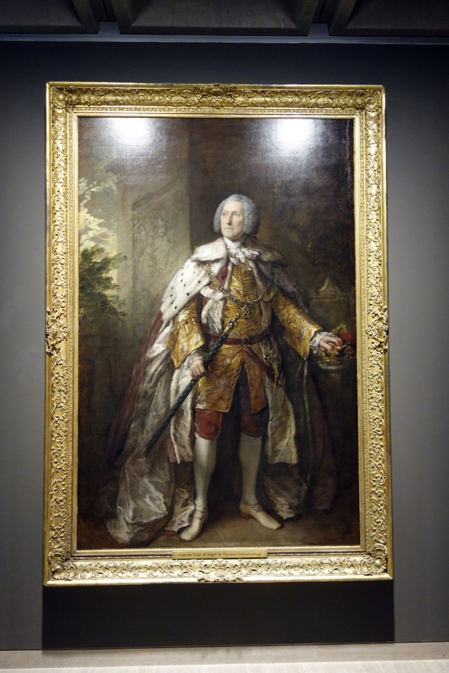Thomas Gainsborough (England, 1727-1788) 'John Campbell, 4th Duke of Argyll' 1767 (installation view)