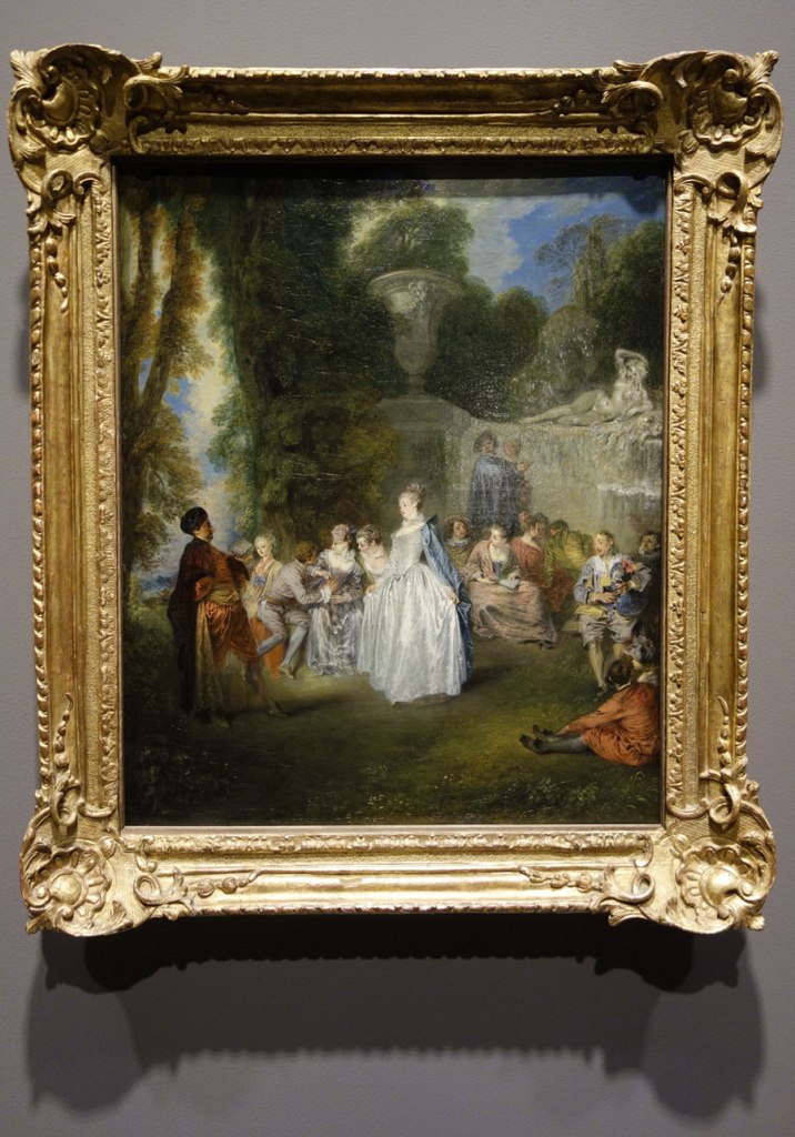 Jean-Antoine Watteau (France, 1684-1721) 'Fêtes vénitiennes (Venetian pleasures)' 1718-1719 (installation view)