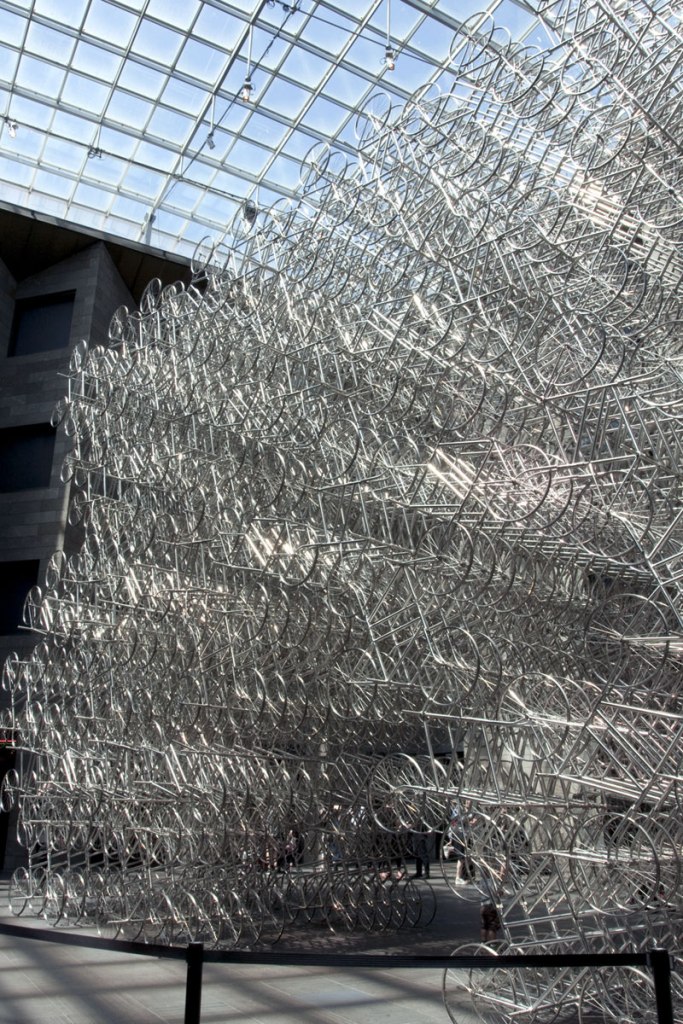Ai Weiwei (Chinese, b. 1957) 'Forever Bicycles' 2015 (installation view detail) Ai Weiwei (Chinese, b. 1957) 'Forever Bicycles' 2015 (installation view detail)