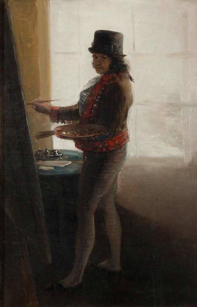 Francisco de Goya (Spanish, 1746-1828) 'Self Portrait before an Easel' 1792-1795