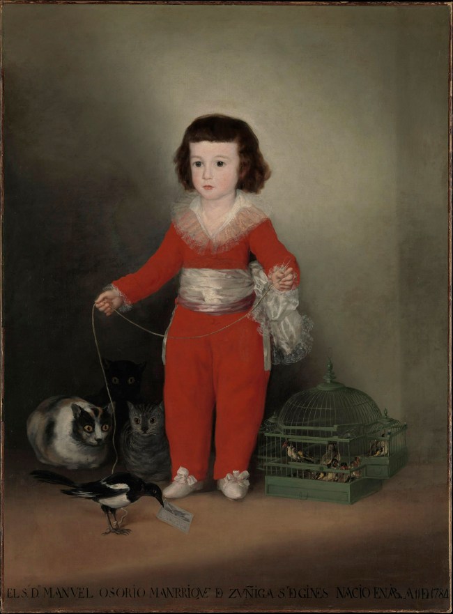 Francisco de Goya (Spanish, 1746-1828) 'Manuel Osorio Manrique de Zuñiga' 1788