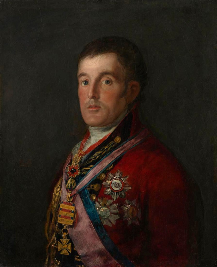 Francisco de Goya (Spanish, 1746-1828) 'The Duke of Wellington' 1812-1814 from the exhibition 'Goya: The Portraits' at the National Gallery, London, Oct 2015 - Jan 2016