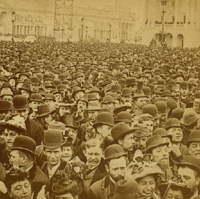 B.W. Kilburn (American, 1827-1909) 'The Surging Sea of Humanity at the Opening of the Columbian Exposition, Chicago' 1893 (detail)