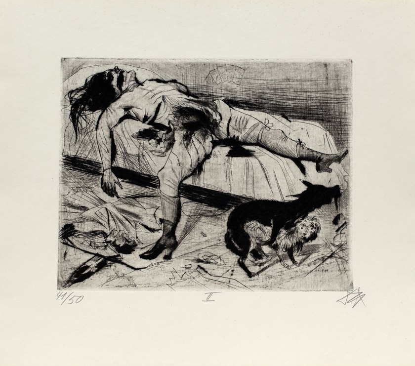 Otto Dix (German, 1891-1969) 'Sex Murder' (Lustmord), 1922
