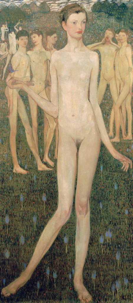 Elena Luksch-Makowsky (Russian, 1878-1967) 'Adolescentia' 1903