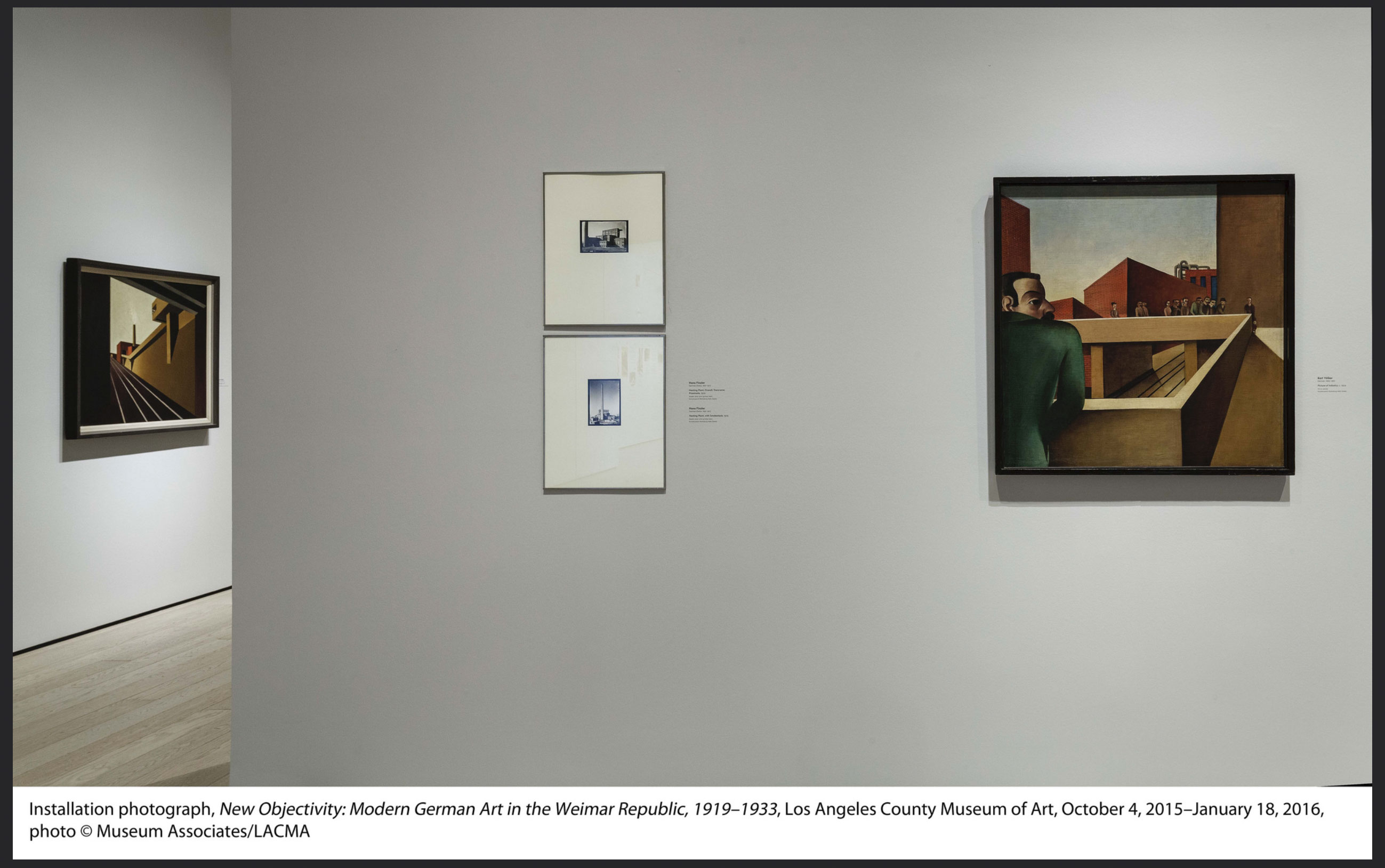 Installation view of the exhibition 'New Objectivity: Modern German Art in the Weimar Republic, 1919-1933' at LACMA Installation view of the exhibition 'New Objectivity: Modern German Art in the Weimar Republic, 1919-1933' at LACMA