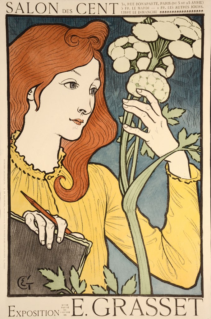 Eugène Grasset (Swiss, 1845-1917) 'Ausstellungsplakat für eine eigene Ausstellung im Salon des Cent | Exhibition poster for an exhibition at the Salon des Cent' 1894