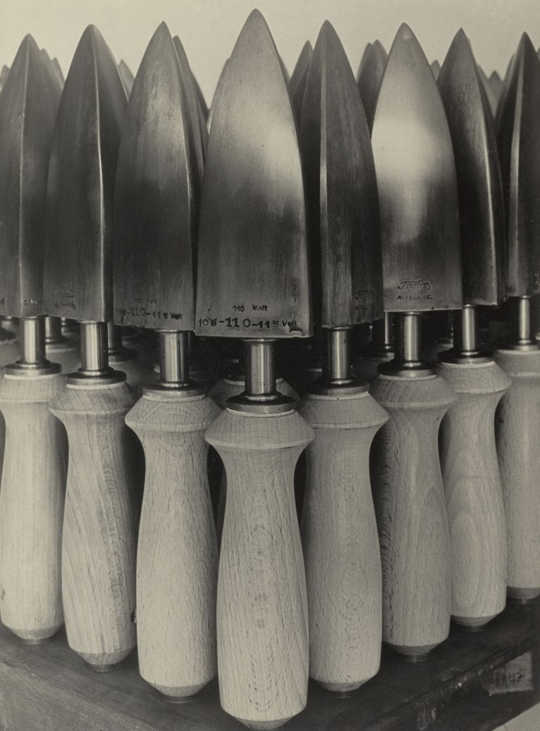 Albert Renger-Patzsch (German, 1897-1966) 'Flatirons for Shoe Manufacture, Fagus Factory' (Bügeleisen für Schuhfabrikation, Fagus-Werk, Alfeld) 1926 from the exhibition 'In Focus: Still Life' at The J. Paul Getty Museum