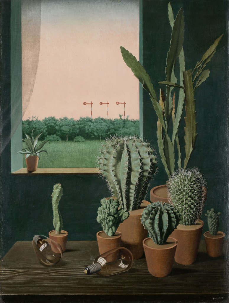 George Scholz (German, 1890-1945) 'Cacti and Semaphore' (Kakteen und Semaphore), 1923 George Scholz (German, 1890-1945) 'Cacti and Semaphore' (Kakteen und Semaphore), 1923