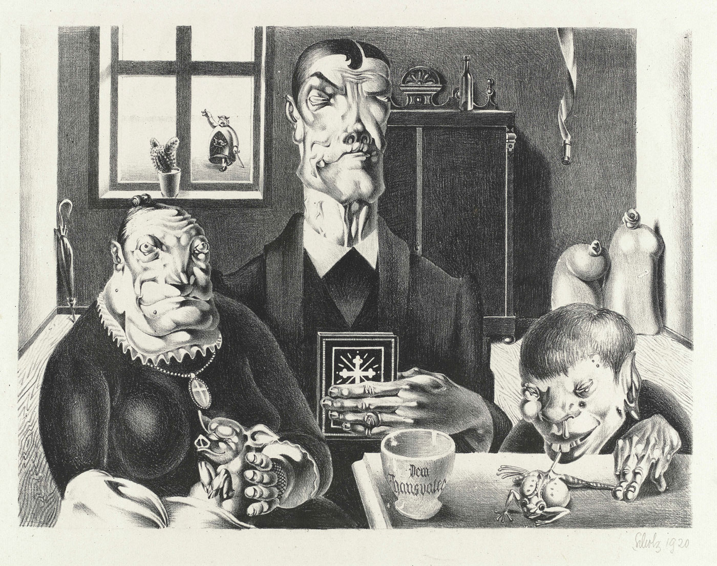 Georg Scholz (German, 1890-1945) 'Industrial Peasants' (Industriebauern), 1920 Georg Scholz (German, 1890-1945) 'Industrial Peasants' (Industriebauern), 1920