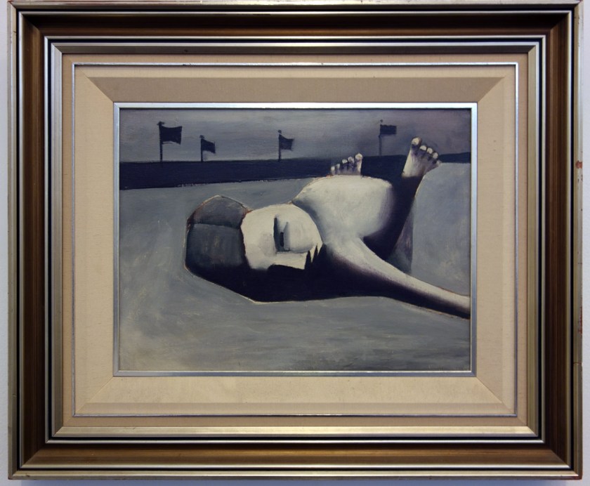Charles Blackman (Australian, b. 1928) 'Sunbather' c. 1954 (installation view)