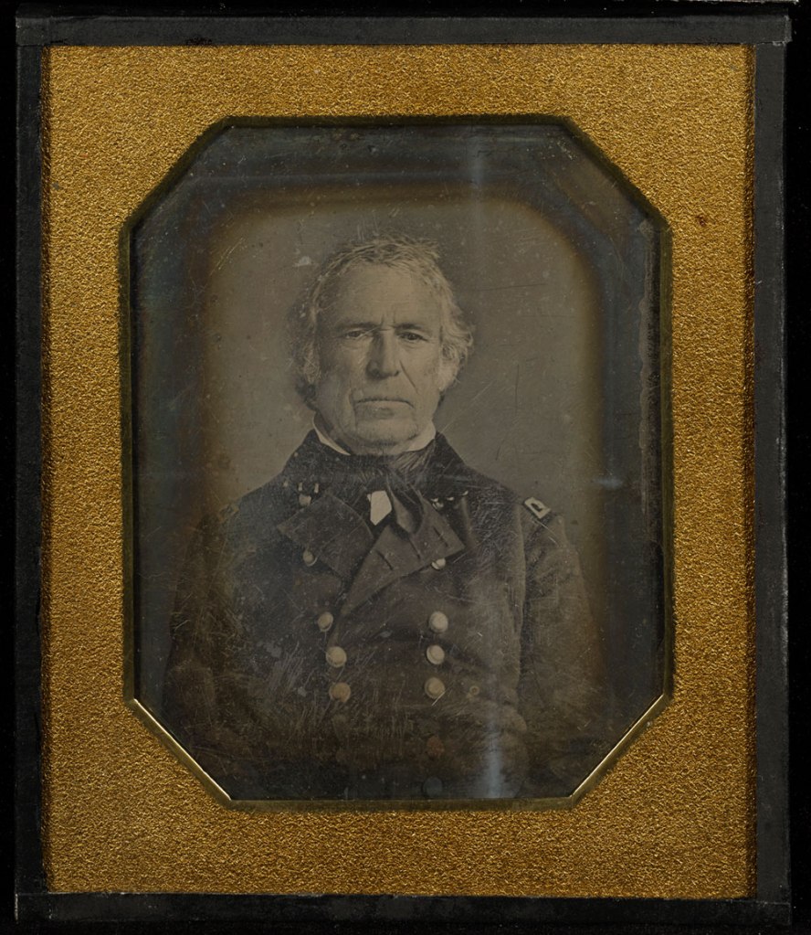James Maguire (American, 1816-1851) '[Portrait of Zachary Taylor]' 1847 from the exhibition 'In Focus: Daguerreotypes' at the J. Paul Getty Museum, Getty Center, Los Angeles, Nov 2015 - March 2016