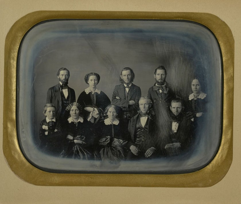 Unknown maker (American) 'Portrait of a Family' c. 1850 (detail)