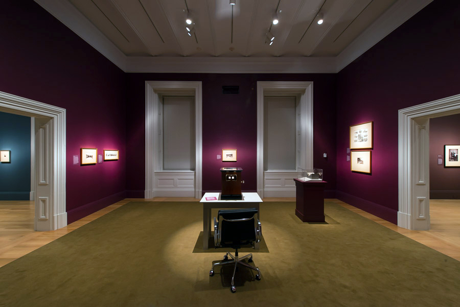 Installation view of the exhibition ‘Dark Fields of the Republic: Alexander Gardner Photographs, 1859-1872’ at the National Portrait Gallery, Washington