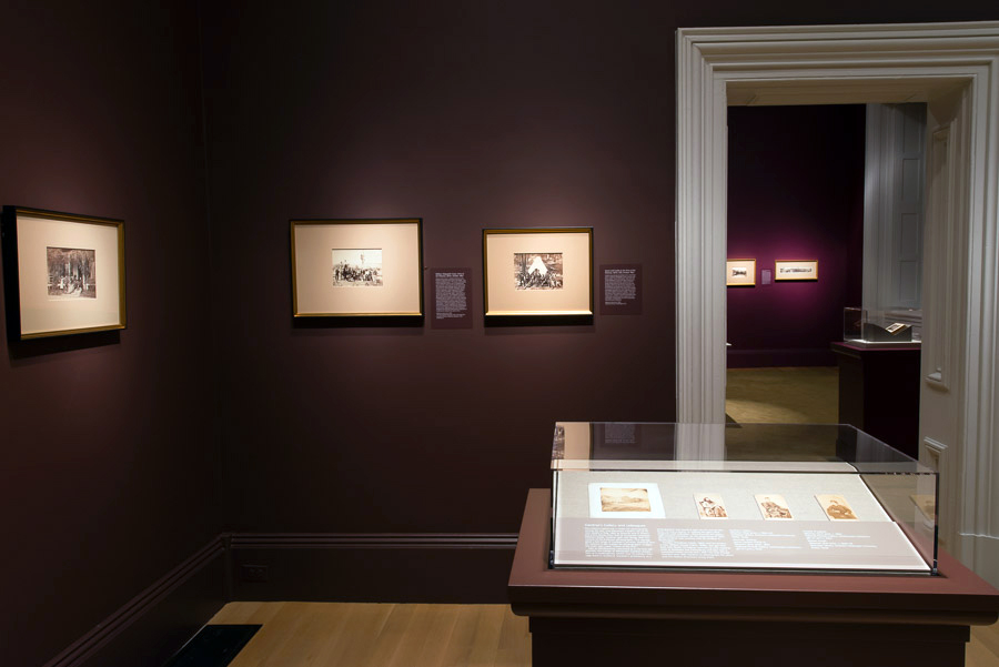 Installation view of the exhibition ‘Dark Fields of the Republic: Alexander Gardner Photographs, 1859-1872’ at the National Portrait Gallery, Washington