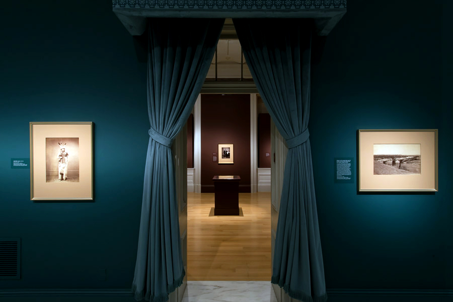 Installation view of the exhibition ‘Dark Fields of the Republic: Alexander Gardner Photographs, 1859-1872’ at the National Portrait Gallery, Washington
