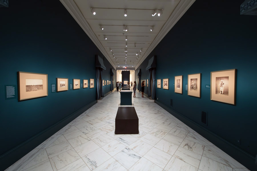 Installation view of the exhibition ‘Dark Fields of the Republic: Alexander Gardner Photographs, 1859-1872’ at the National Portrait Gallery, Washington