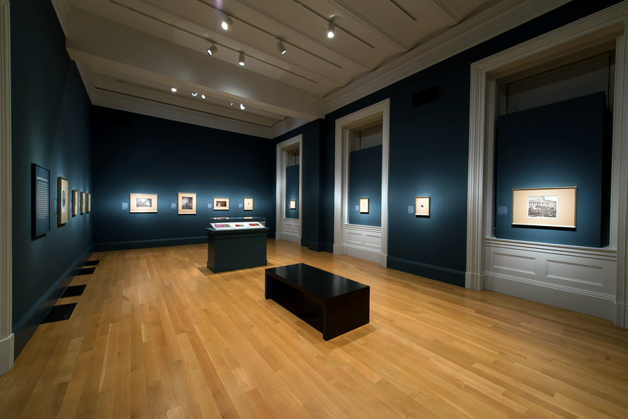 Installation view of the exhibition ‘Dark Fields of the Republic: Alexander Gardner Photographs, 1859-1872’ at the National Portrait Gallery, Washington