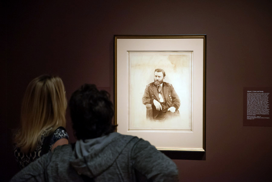 Installation view of the exhibition ‘Dark Fields of the Republic: Alexander Gardner Photographs, 1859-1872’ at the National Portrait Gallery, Washington