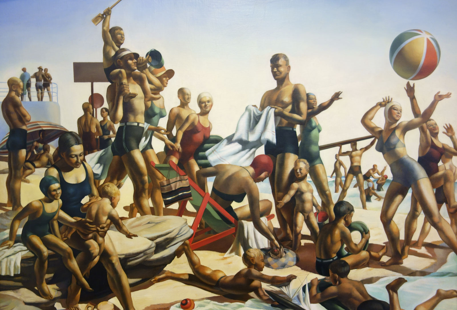 Charles Meere (Australian born England, 1890-1961) 'Australian beach pattern' 1940 (installation view detail) Charles Meere (Australian born England, 1890-1961) 'Australian beach pattern' 1940 (installation view detail)