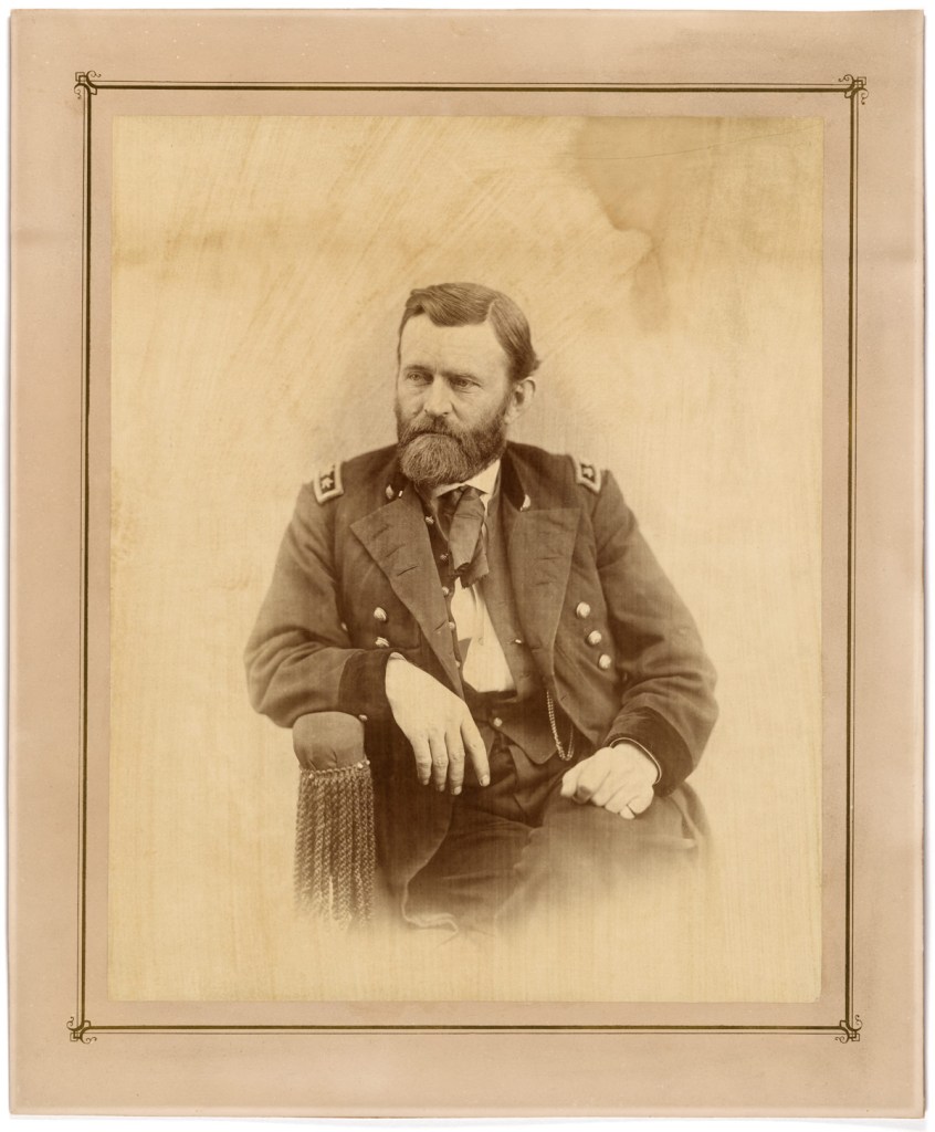 Alexander Gardner (American born Scotland, 1821-1882) 'Ulysses S. Grant' (1822-1885) c. 1864 from the exhibition 'Dark Fields of the Republic: Alexander Gardner Photographs, 1859-1872' at the National Portrait Gallery, Washington, Sept 2015 - March 2016