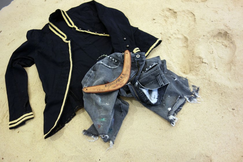 Leanne Tobin (Australian, b. 1961) 'Clothes don't always maketh the man' 2012 (installation view detail)