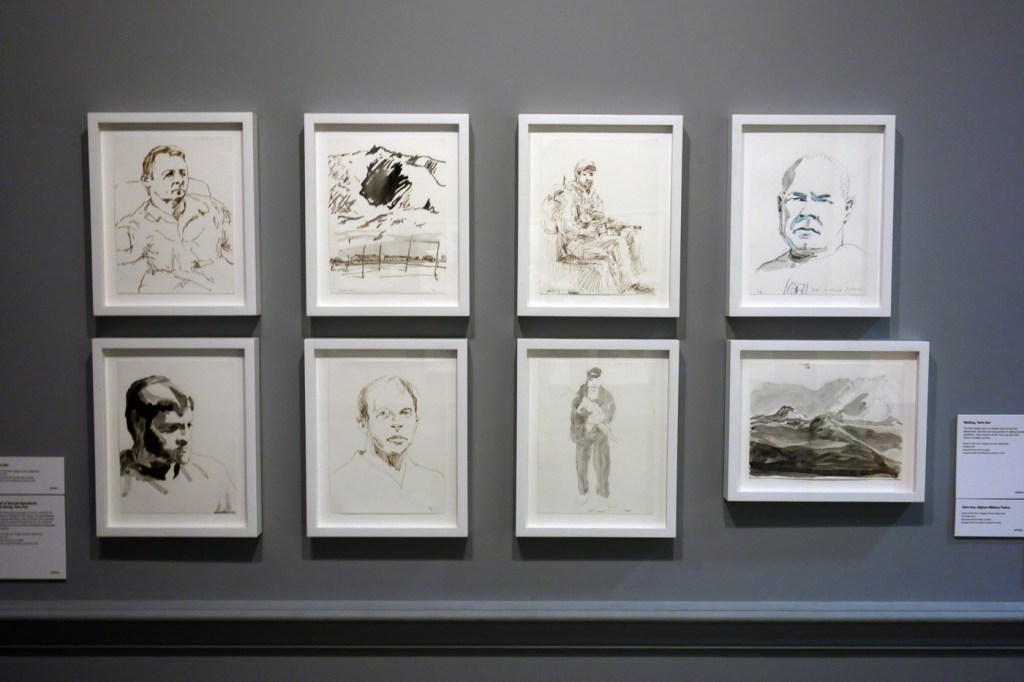 Installation view of the exhibition 'Ben Quilty: After Afghanistan' at the Castlemaine Art Gallery