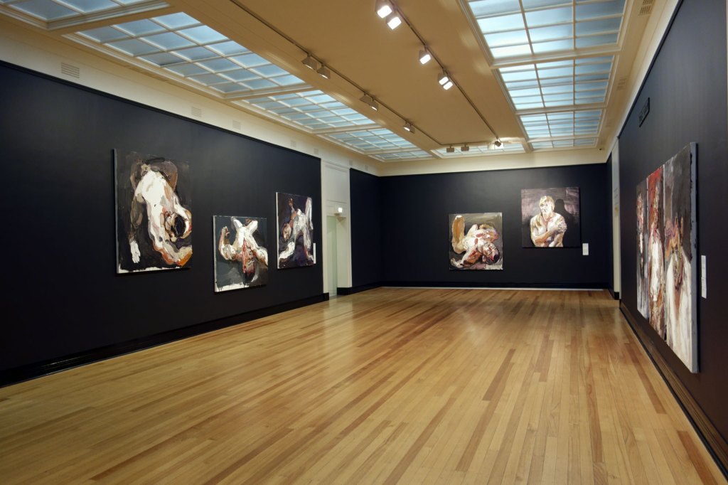 Installation view of the exhibition 'Ben Quilty: After Afghanistan' at the Castlemaine Art Gallery