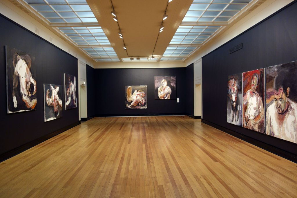 Installation view of the exhibition 'Ben Quilty: After Afghanistan' at the Castlemaine Art Gallery