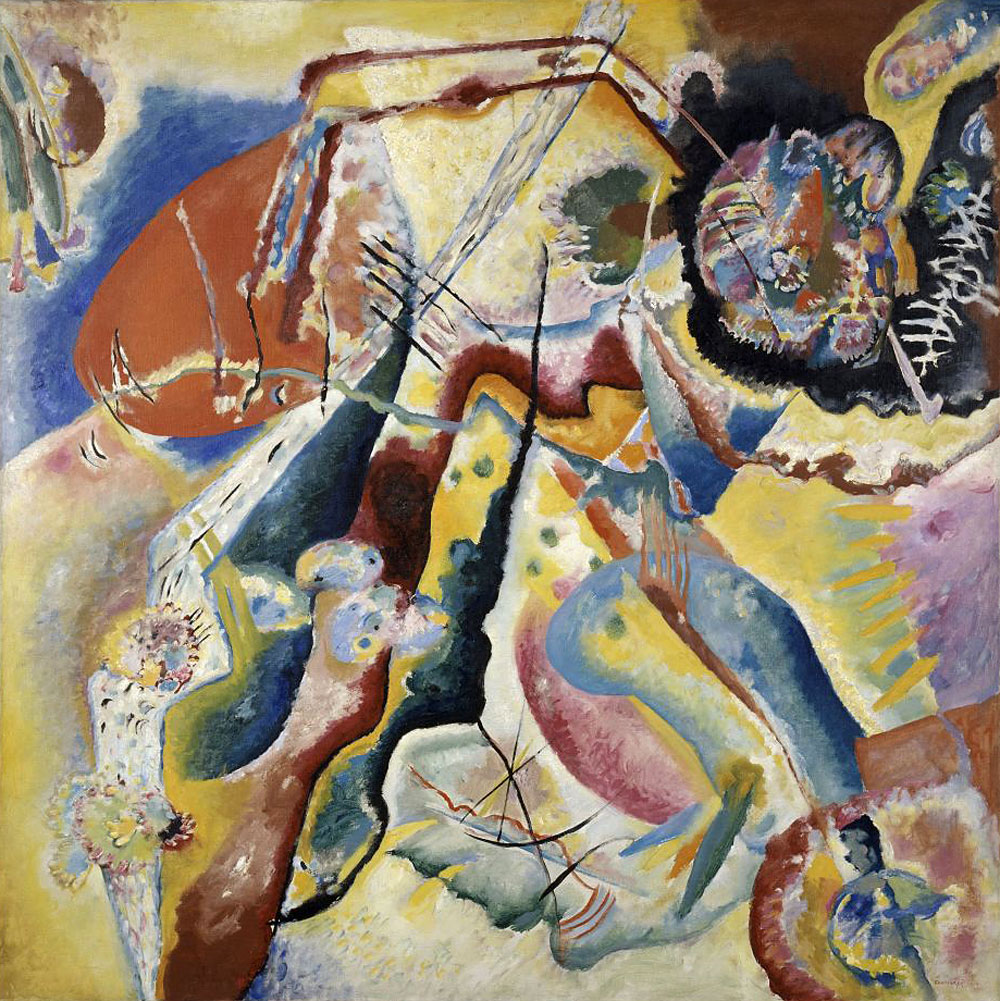 Vassily Kandinsky (Russian, 1866-1944) 'Bild mit rotem Fleck [Tableau à la tache rouge / Image with red spot]' 25 February 1914