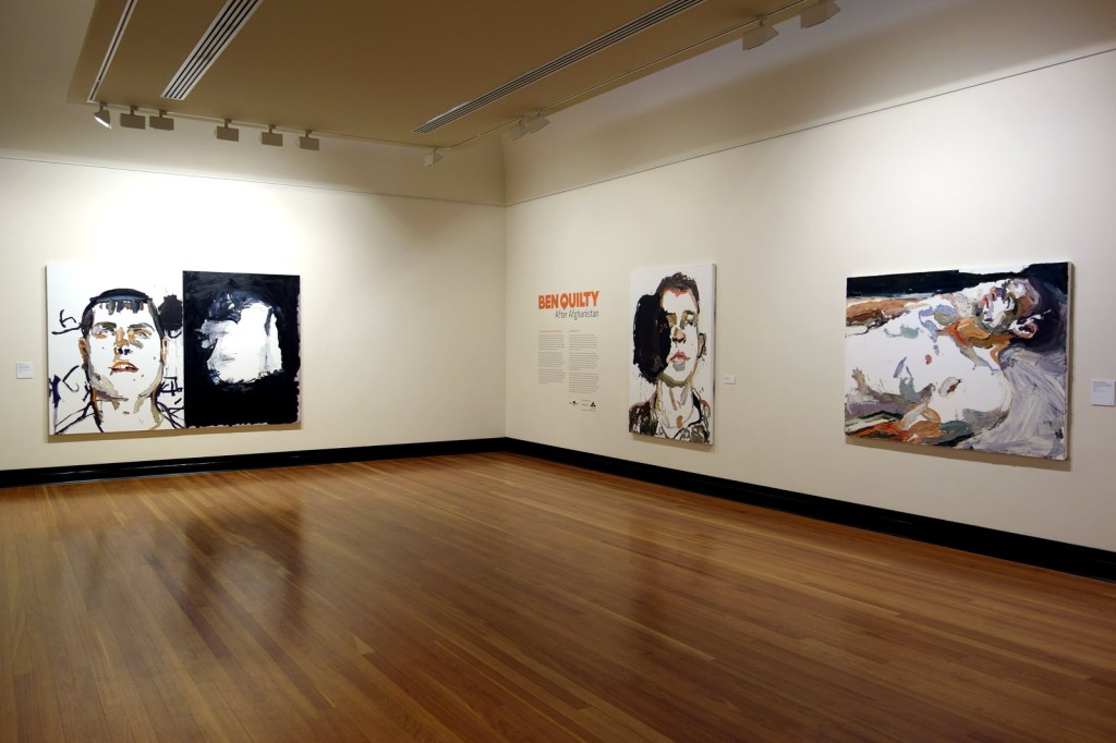 Installation view of the exhibition 'Ben Quilty: After Afghanistan' at the Castlemaine Art Gallery