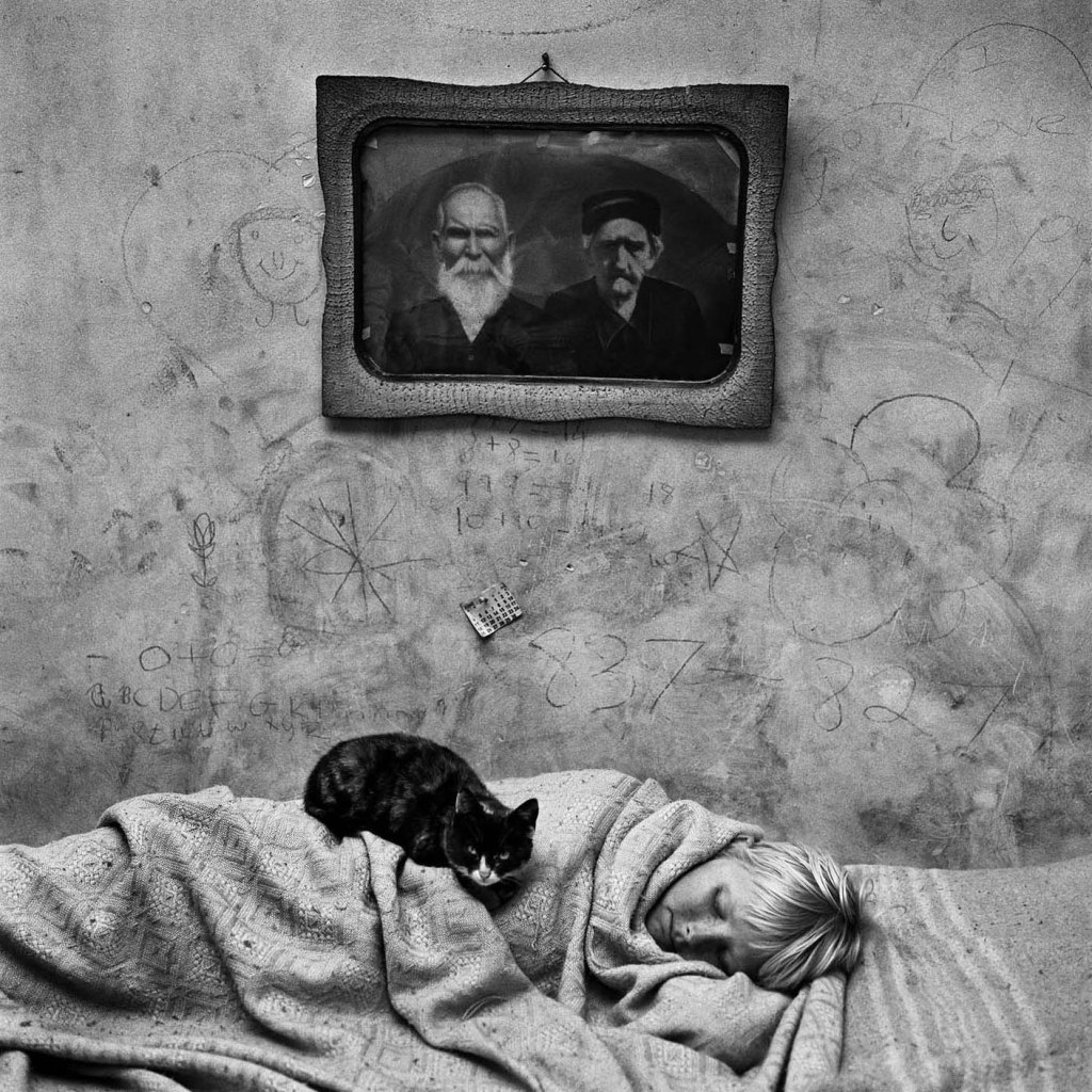 Roger Ballen (South African born America, b. 1950) 'Portrait of sleeping girl' 2000