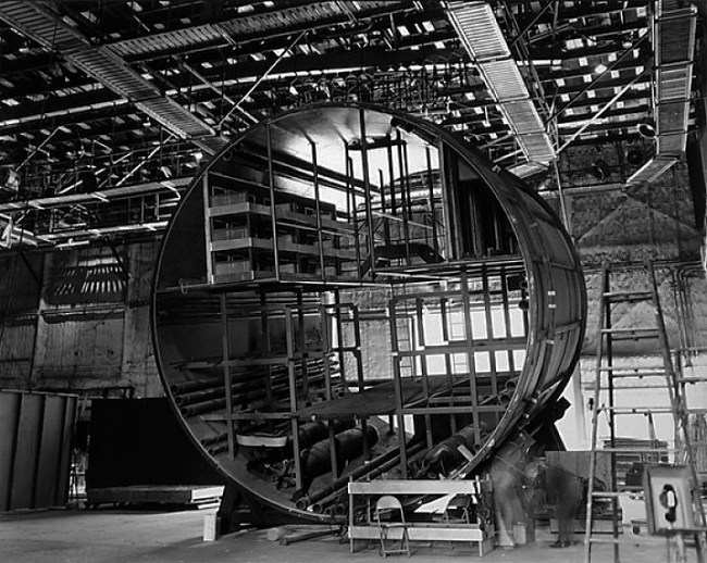 Robert Cumming (American, 1943-2021) 'Submarine cross-section; feature film, "Gray Lady Down" - Stage #12, March 14, 1977' 1977