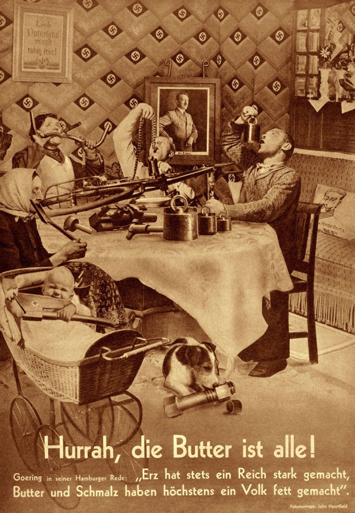 John Heartfield (German, 1891-1968) 'Hurrah, die Butter ist alle!' (Hooray, the Butter Is Finished!) 1935