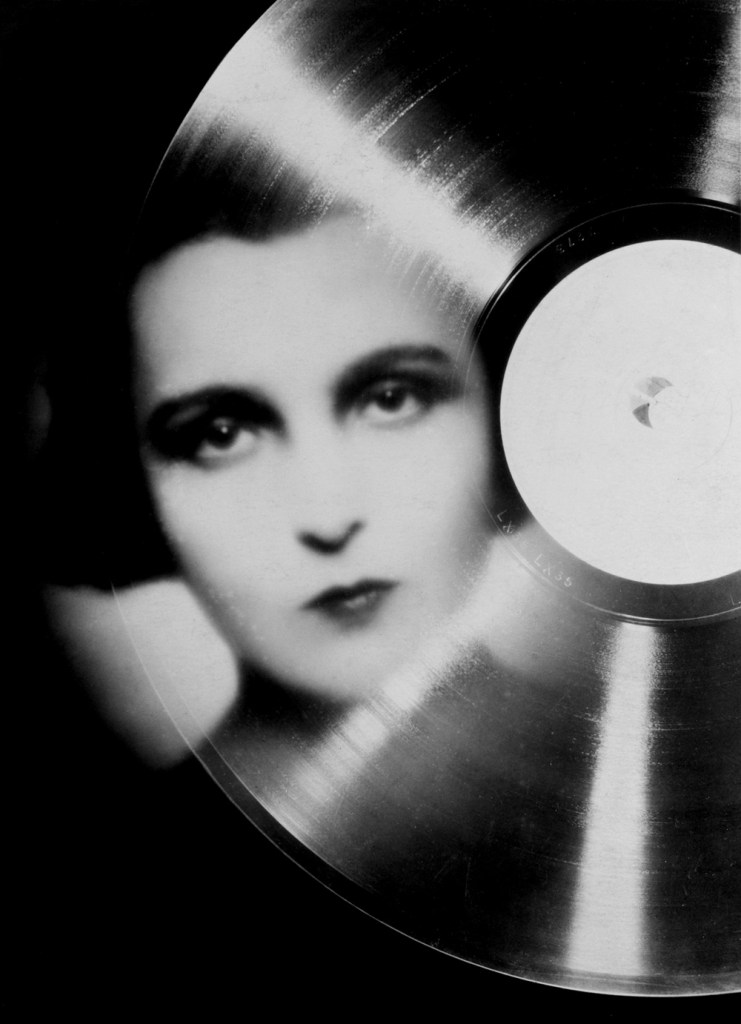 François Kollar (French born Slovakia, 1904-1979) 'Étude publicitaire pour Magic Phono, portrait de Marie Bell en photomontage' (Advertising study for Magic Photo, Marie Bell portrait photomontage) 1930