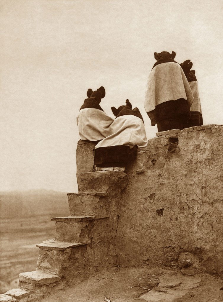 Edward S. Curtis (1868 - 1952) 'Watching the Dancers' 1906