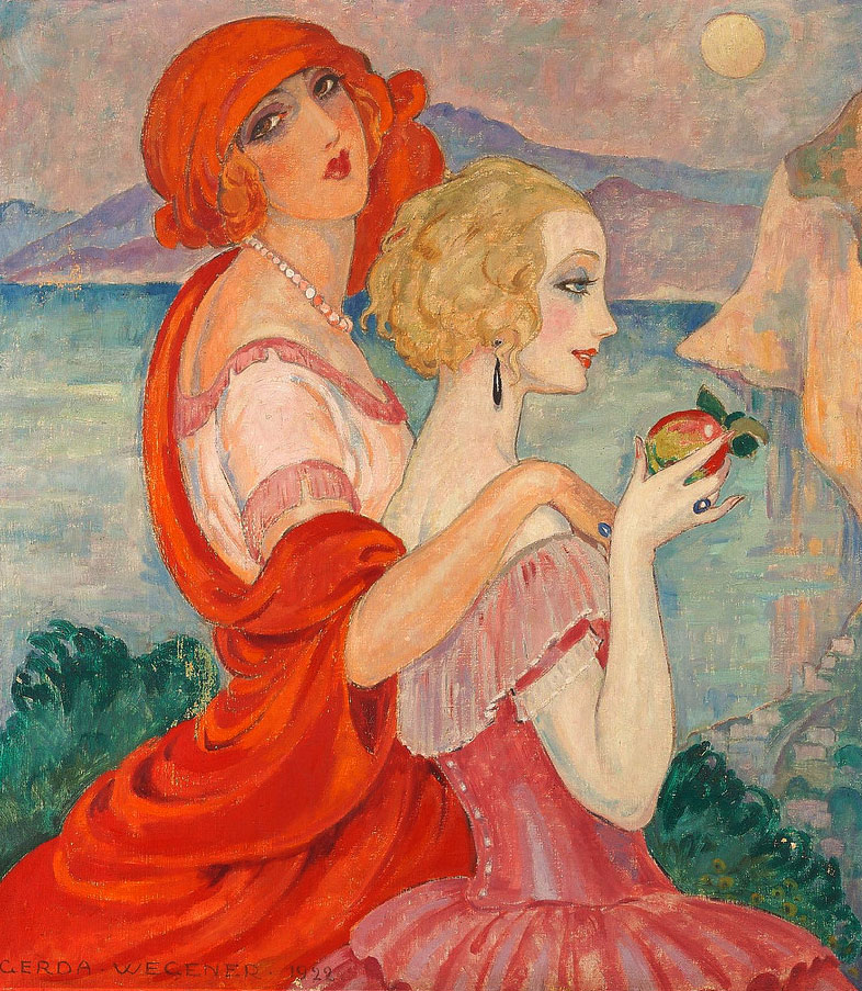 Gerda Wegener (Danish, 1885-1940) 'Sur la route d'Anacapri (On the Way to Anacapri)' 1922 Gerda Wegener (Danish, 1885-1940) 'Sur la route d'Anacapri (On the Way to Anacapri)' 1922