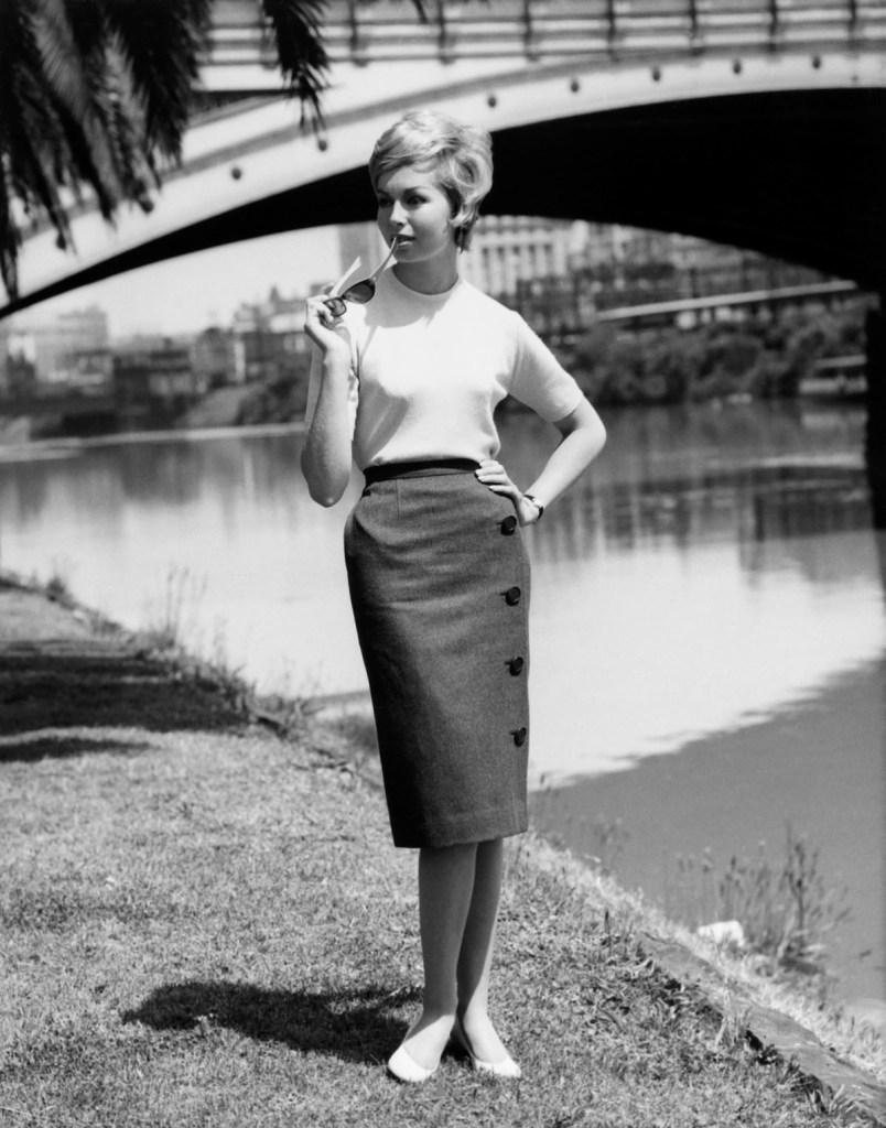 Henry Talbot (Germany 1920 - Australia 1999, Australia from 1940) 'No title (Fashion illustration for Sportscraft on location Yarra River near Princes Bridge)' 1961 from the exhibition 'Henry Talbot: 1960s Fashion Photographer' at The Ian Potter Centre: NGV Australia, Melbourne, May - August, 2016