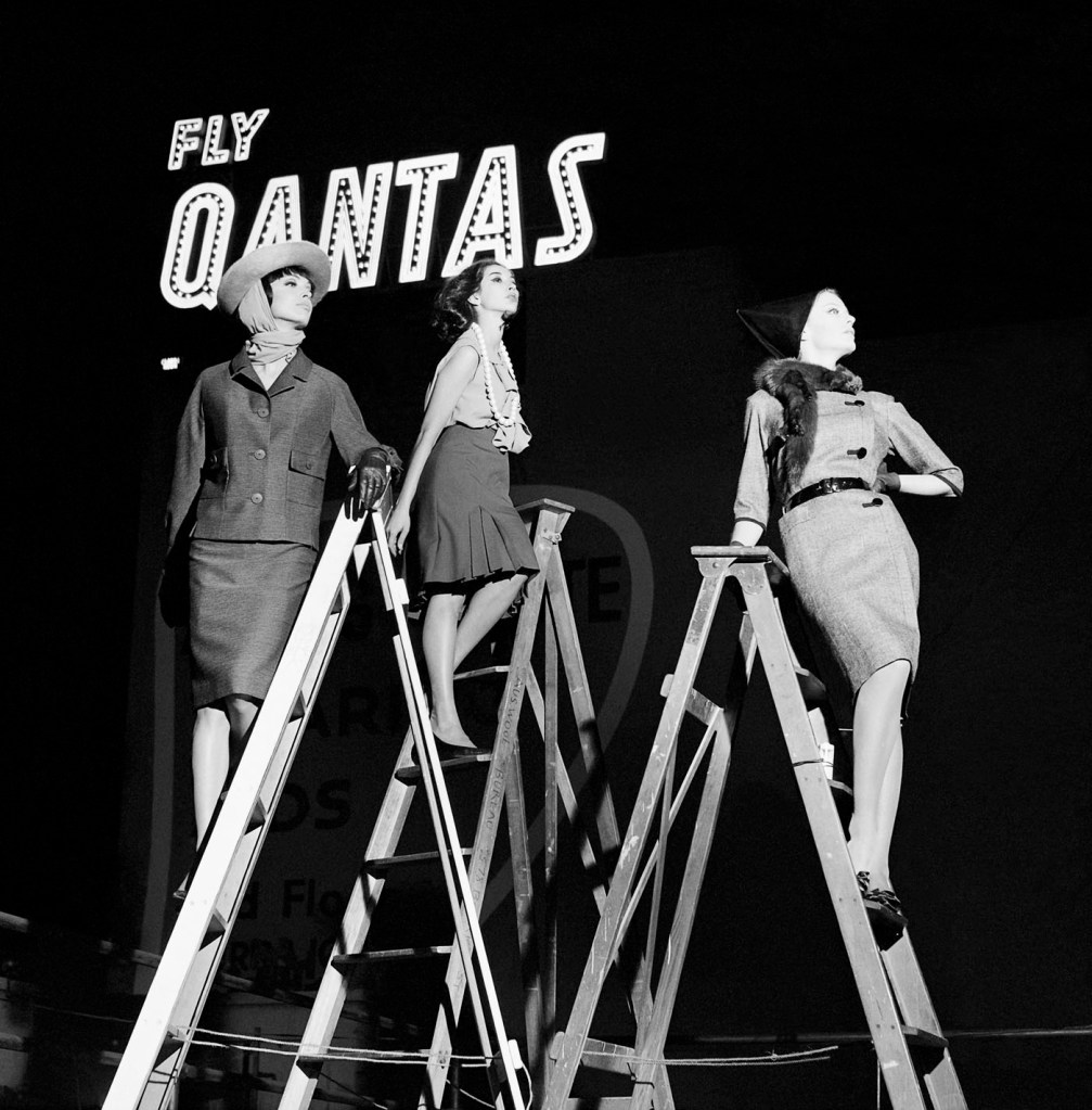 Henry Talbot (Germany 1920 - Australia 1999, Australia from 1940) 'No title (Fashion illustration for Classweave Fabric, models Uschi Huber, Ellen Neudal and Heather Ceembruger)' 1963, printed 2016