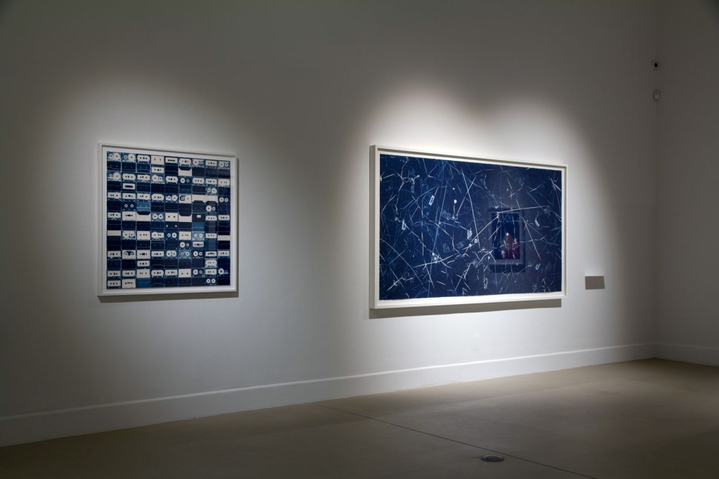 Installation view of the exhibition Emanations: The Art of the Cameraless Photograph at the Govett-Brewster Art Gallery